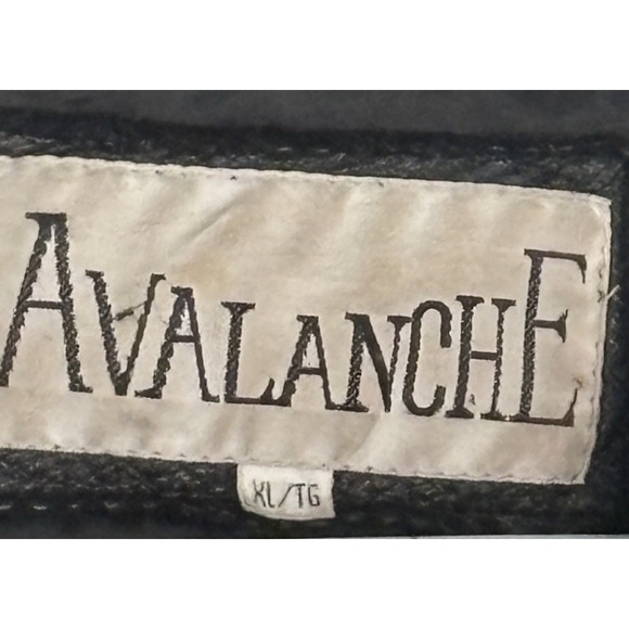 Vintage Avalanche Leather Men's Jacket X-Large Tall Lined Zipper Biker - Picture 7 of 15